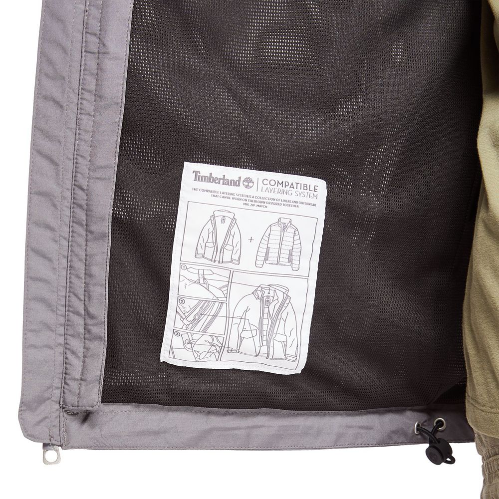 Jaqueta Masculino - Timberland Ragged Mountain Impermeavel - JOQPY9415 - Cinzentas